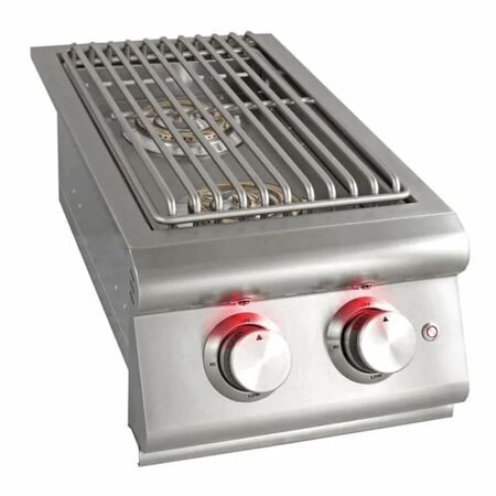 Blaze Side Burner Double Built-In LTE with Lights LP Gas