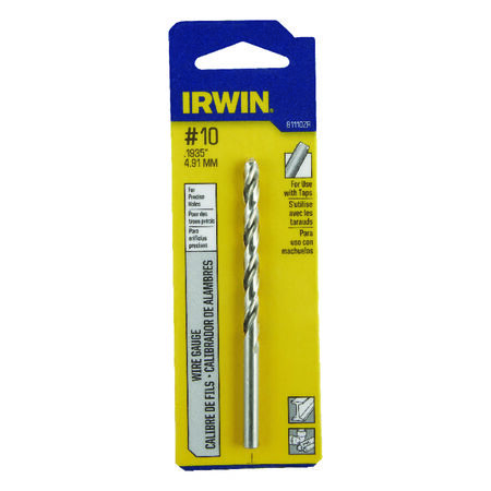 Irwin #10 X 3-5/8 in. L High Speed Steel Jobber Length Wire Gauge Bit 1 pk