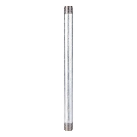 STZ Industries 1/2 in. MIP each X 1/2 in. D MIP Galvanized Steel 12 in. L Nipple