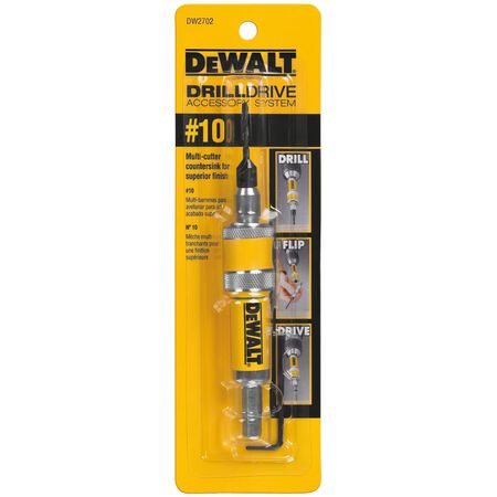 DeWalt #10 Steel Drill/Drive Countersink Set 1 pc