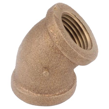 Anderson Metals 3/8 in. FIP 3/8 in. D FIP Brass 45 Degree Elbow