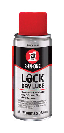 3-IN-ONE Lock Dry Lubricant 2.5 oz