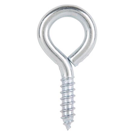 Ace 3/8 in. D X 2-7/8 in. L Zinc-Plated Steel Screw Eye 250 lb. cap. 2 pk