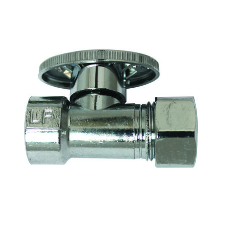 Ace FIP T Compression/Slip Joint Brass Straight Stop Valve