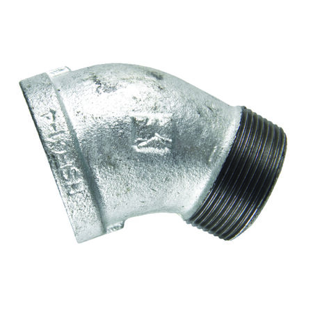 STZ Industries 1 in. FIP each X 1 in. D MIP Galvanized Malleable Iron 45 degree Street Elbow