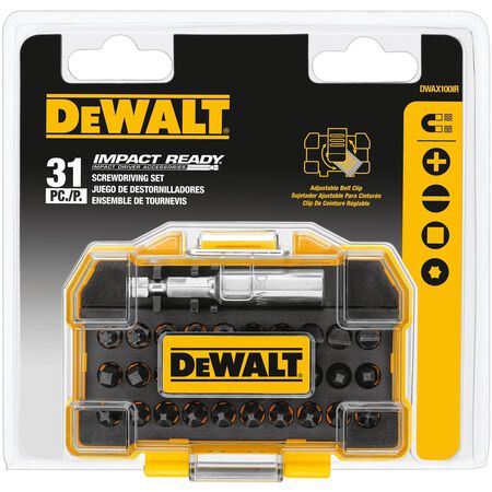 DeWalt Impact Ready Screwdriver Bit Set 31 pc