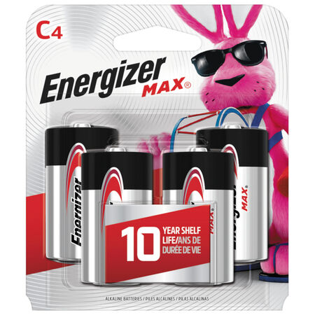 Energizer Max C Alkaline Batteries 4 pk Carded