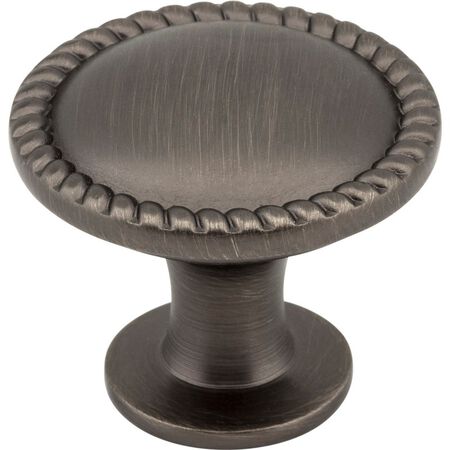 Elements 1-1/4 in. Lindos Round Cabinet Knob - Brushed Pewter