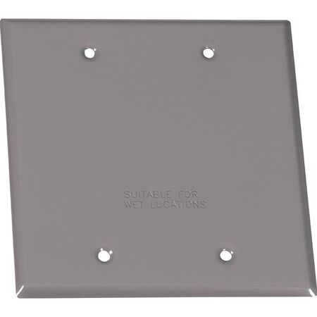 Sigma Engineered Solutions Square Steel 2 gang 4.49 in. H X 4.49 in. W Flat Box Cover