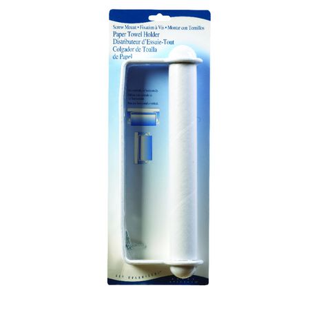 Spectrum Plastic Wall Mount Paper Towel Holder 4.8 In. H X 2.3 In. W X 13.5 In. L