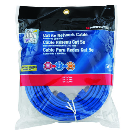 Monster Just Hook It Up 50 ft. L Category 5E Networking Cable