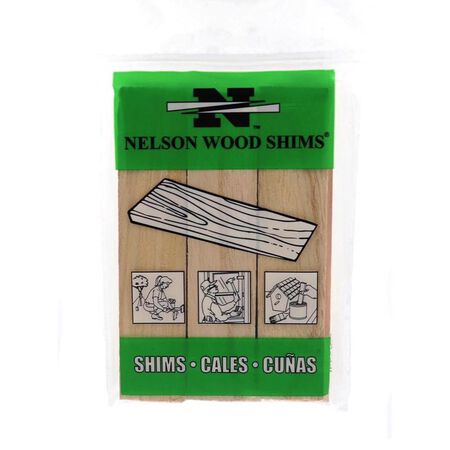 Nelson 1.5 in. W X 6 in. L Wood Shim 9 pk