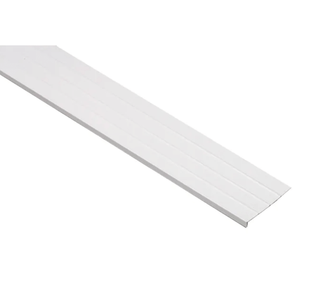 0.91" x 8" x 12.6ft White Woodgrain Vinyl Fascia