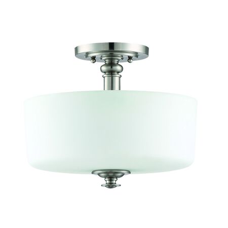 Craftmade Dardyn 3 Light Convertible Semi Flush in Brushed Polished Nickel