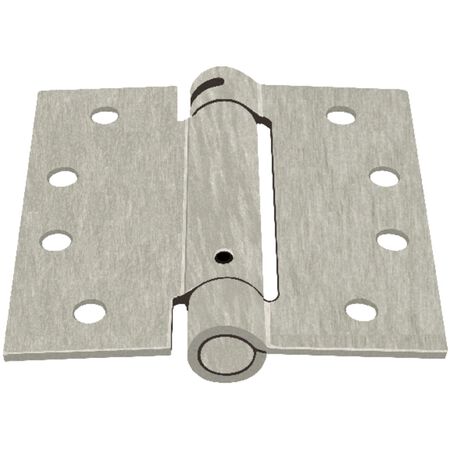 Ace 4 in. L Satin Nickel Self Closing Hinge 1 pk