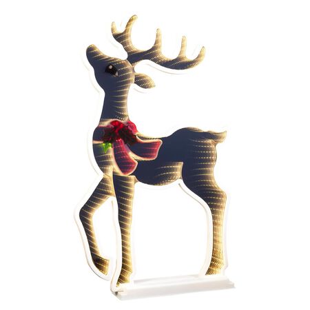 Celebrations LED Infinity Heads-up Deer 30 in. Yard Decor