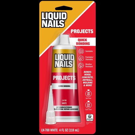 Liquid Nails Small Projects High Strength Latex White Adhesive 4 oz