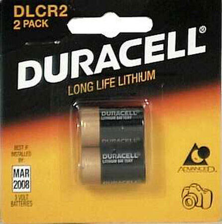 Duracell Ultra Lithium CR2 3 volts Camera Battery DLCR2B2PK