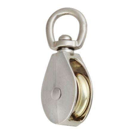 Ace 1/4 in. D Copper Swivel Eye Swivel Single Eye Pulley