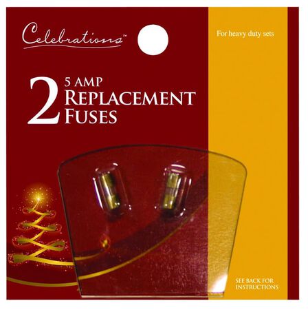 Celebrations Red Christmas Replacement Fuses 2 pc