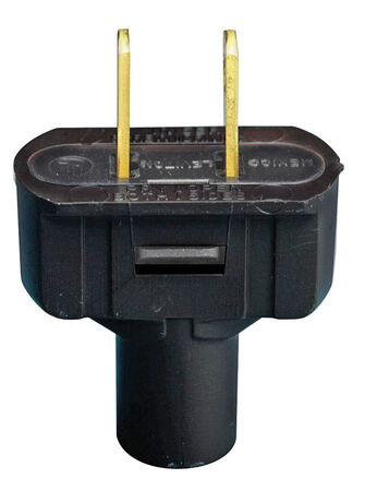 Leviton Residential Vinyl Straight Blade Plug 1-15P 18-14 AWG 2 Pole 2 Wire