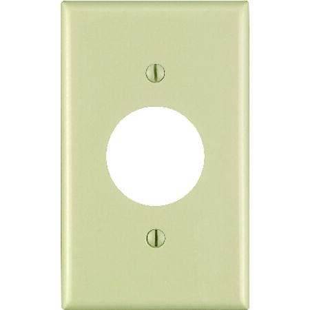 Leviton Ivory 1 gang Thermoset Plastic Outlet Wall Plate 1 pk