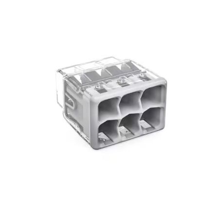 Wago 6 Port Push-In Wire Connector 5 Pack