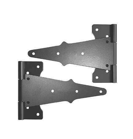 Black Galvanized Steel 8″ Tee Hinges (2 pcs)