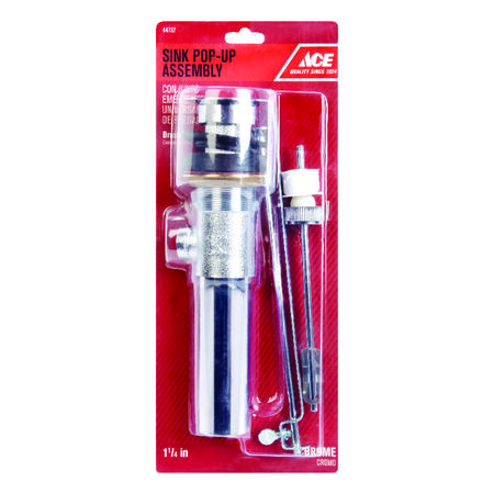 Ace 1-1/4 in. Polished Chrome Pop-Up Drain Assembly