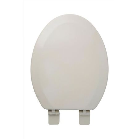 Oakbrook Collection Laurel Elongated Bone Wood Toilet Seat