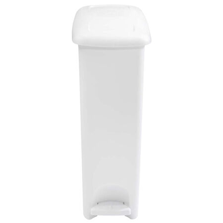 Rubbermaid 11.25 gal White Plastic Step-On Trash Can