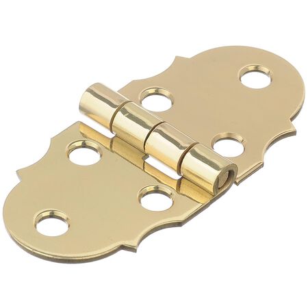 Ace 2-7/8 in. W X 1-5/16 in. L Antique Brass Brass Decorative Hinge 2 pk
