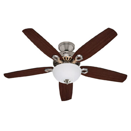 Hunter Fan Builder Deluxe Ceiling Fan 52 in. W Brushed Nickel