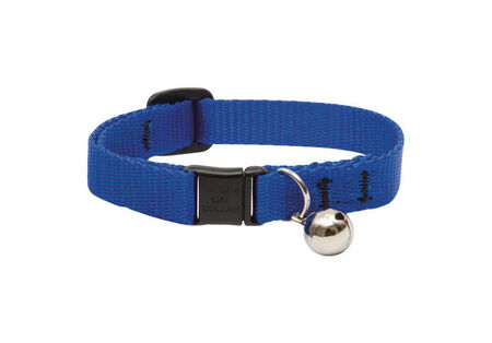 Lupine Pet Basic Solids Blue Blue Nylon Cat Collar