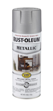 Rust-Oleum Stops Rust Matte Nickel Metallic Spray Paint 11 oz.