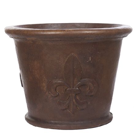Planter Med FDL Round Brown