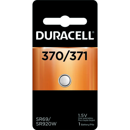 Duracell Silver Oxide 370/371 1.5 V 40 Ah Button Cell Battery 1 pk
