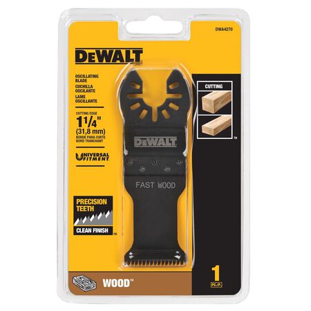 DeWalt Universal Fitment 2-1/2 in. L High Carbon Steel Precision Tooth Oscillating Blade 1 Piece