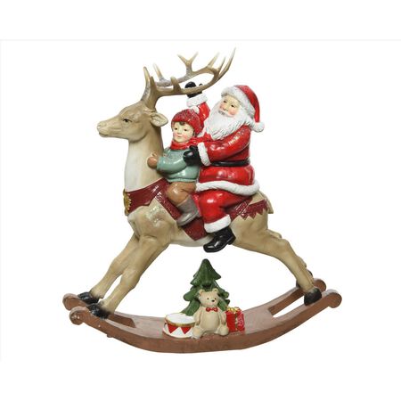 Decoris Santa Rocker Table Decor 8.86 in.