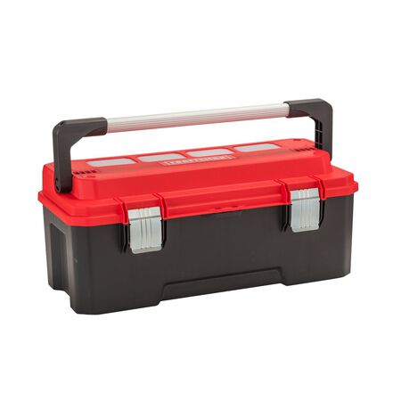 Craftsman 26 in. Plastic Professional Tool Box 11 in. W x 12 in. H Black/Red 77 lb.
