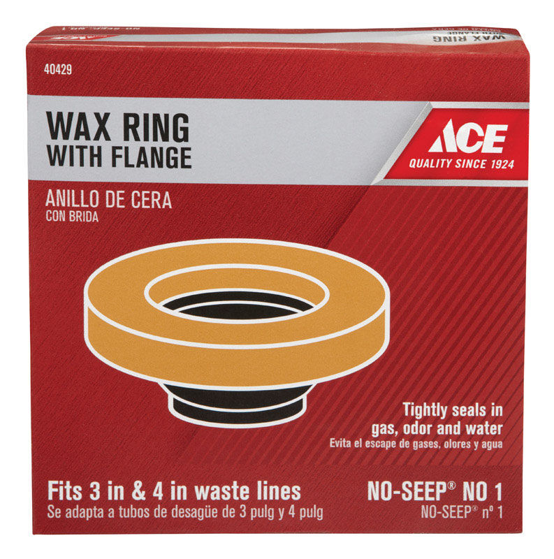 Ace Wax Ring with Flange 4" OD 3" ID Stine Home + Yard The Family