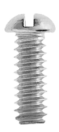 Danco No. 10-24 X 1/2 in. L Slotted Round Head Chrome-Plated Brass Bibb Screw 1 pk