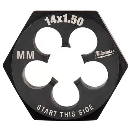 Milwaukee Metric M14x1.5 mm 1-7/16 in. Hex Threading Die
