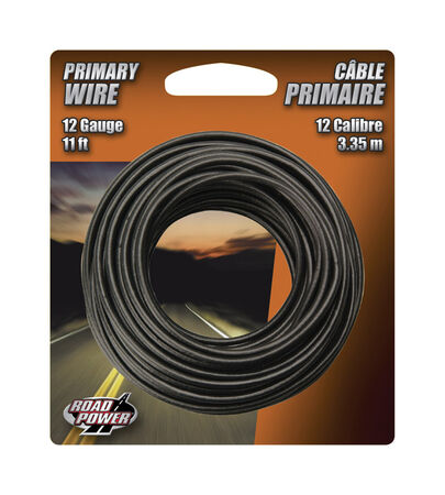 Coleman Cable 11 ft. L Primary Wire 12 Ga. Carded