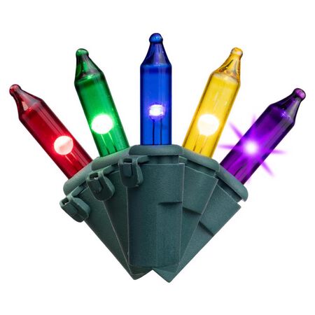 Celebrations Classic LED T5 Multicolored 100 ct String Christmas Lights 24.75 ft.