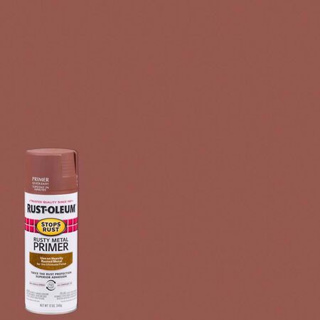 Rust-Oleum Stops Rust Brown Flat Oil-Based Alkyd Spray Primer 12 oz