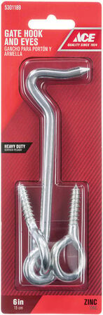 Ace 1 in. L Zinc Heavy Duty Gate Hook and Eye 1 pk