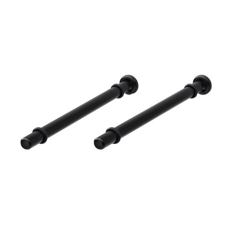 Dolle Atlas 0.9 in. H X 0.5 in. W X 7.9 in. D Black Steel Shelf Bracket