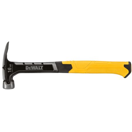 DeWalt 16 oz Smooth Face Rip Claw Hammer 7.50 in. Steel Handle