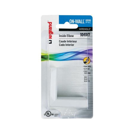 Legrand On-Wall 2 in. L Inside Elbow 1 pk